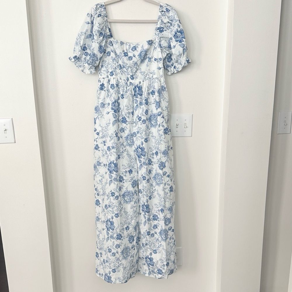 Andrea Parks By Francesca’s Floral Jumpsuit L